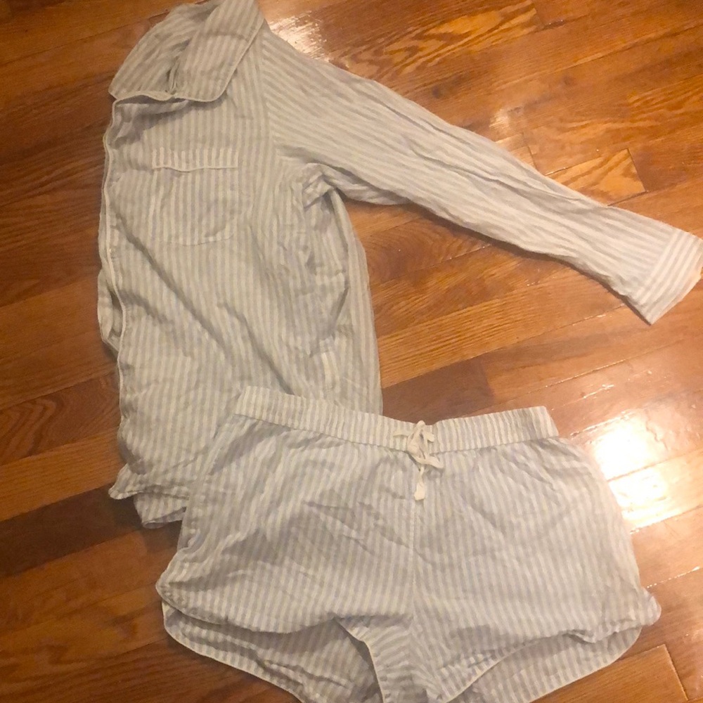 Striped pajama set